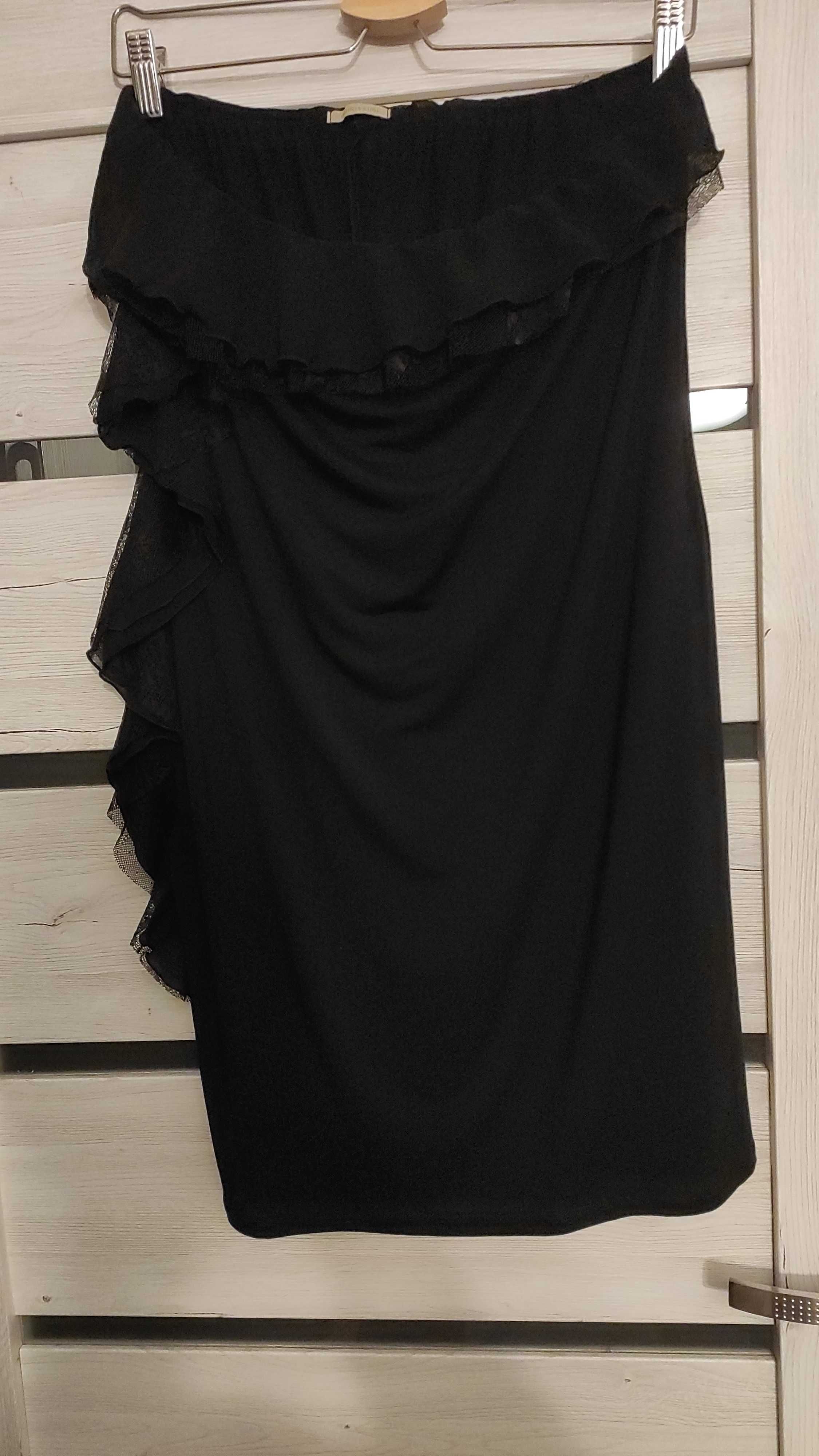 Mała czarna, sukienka z falbankami, Intimissimi, Calzedonia, M