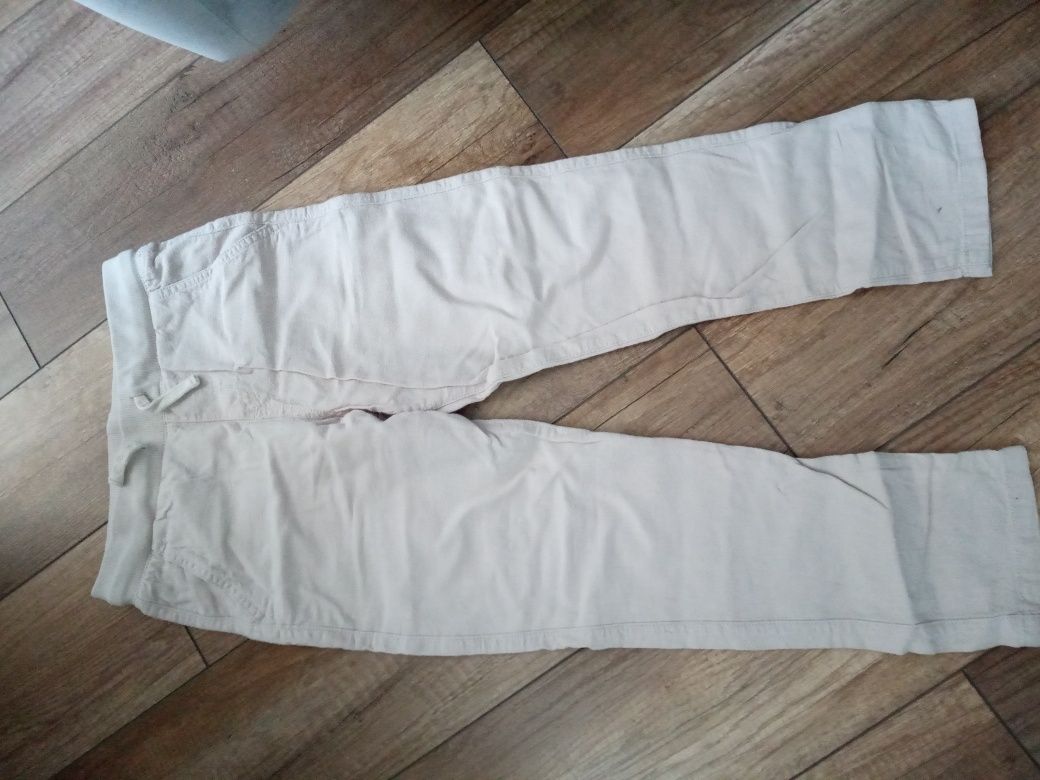 Spodnie letnie HM 134cm idealne