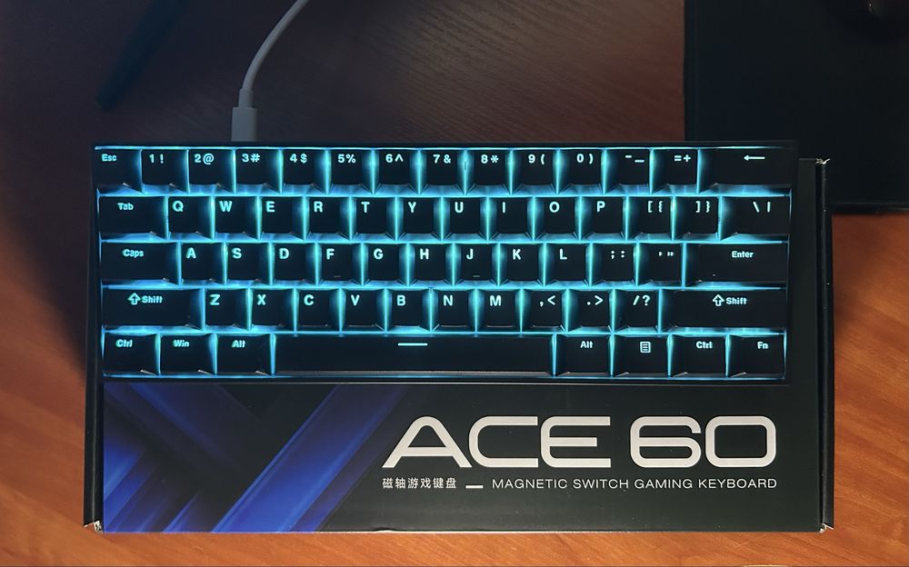 Mchose Ace 60 - Магнітна клавіатура з Rapid trigger / hall effect