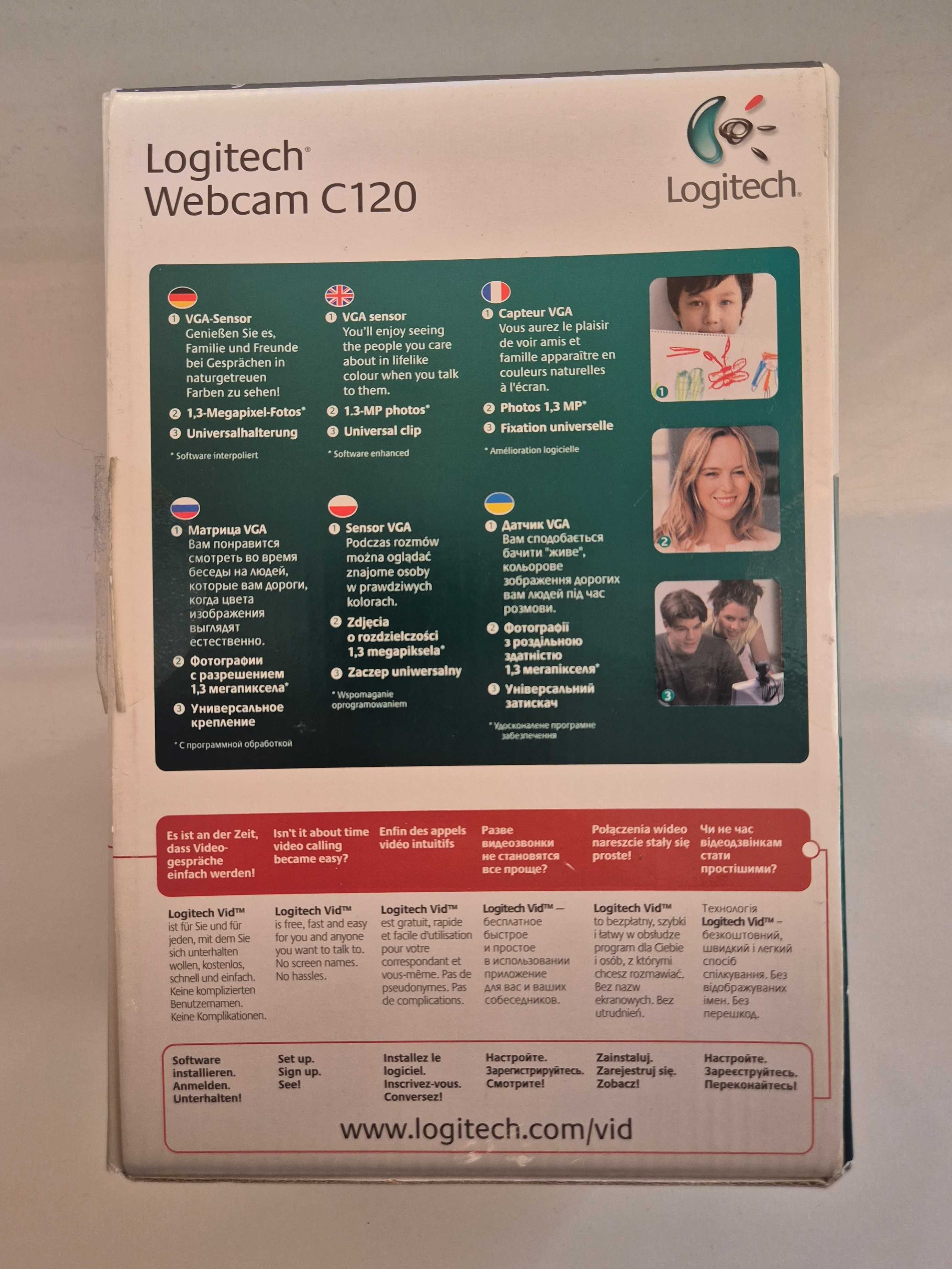 NOWA kamerka internetowa do laptopa Logitech Webcam C120