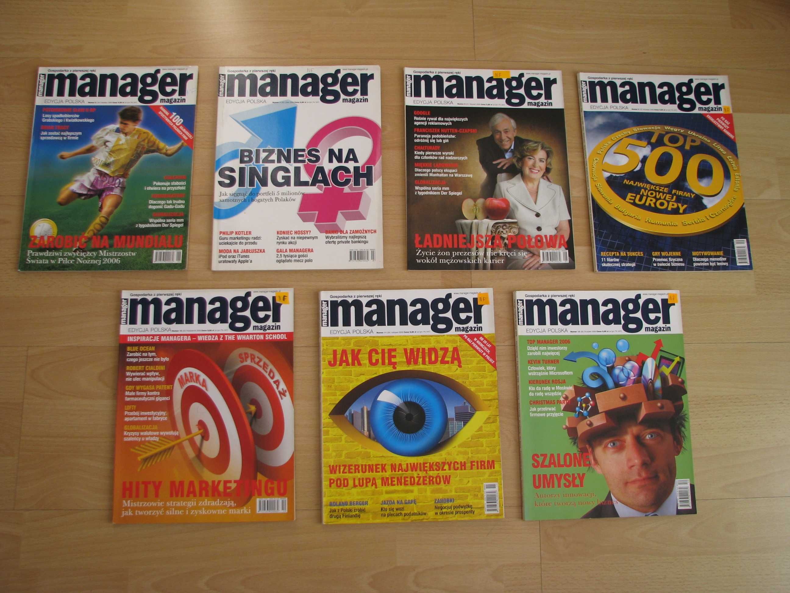 Manager Magazin – miesięcznik 2005r, 2006r, 2007r, 2008r, 2009r
