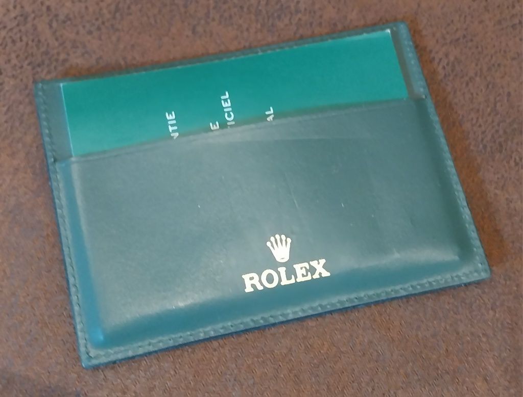 Rolex porta cartões documentos e booklet de relógio