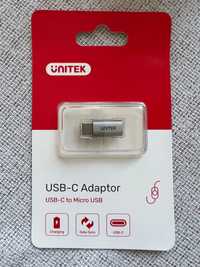 Nowa Przejściówka Unitek Adapter micro USB - USB-C