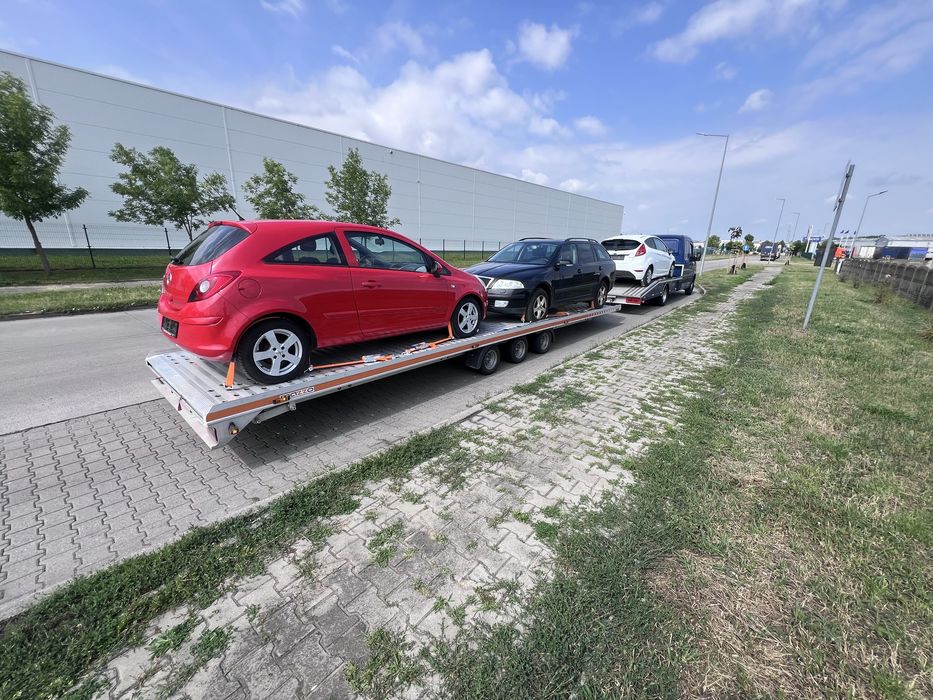 Uslugi transportowe laweta 3.5t plus przyczepa 3.5t