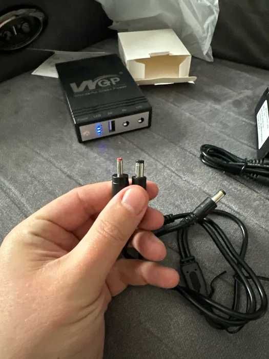 ДБЖ безперебійник (павербанк) для роутера 10400mAh WGP 5V+9V+12V,білий