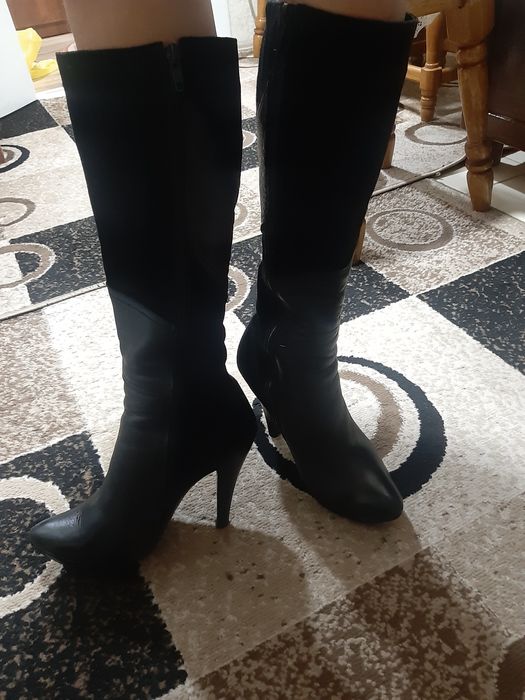 Сапоги жіночі чорні