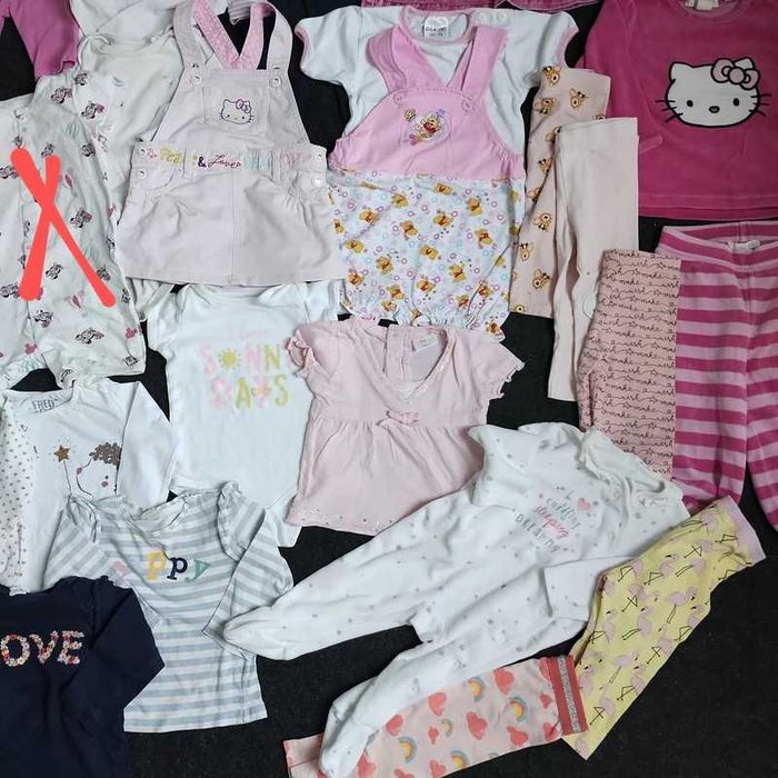 Zestaw H&M ubranek dla dziewczynki rozm. 74/80