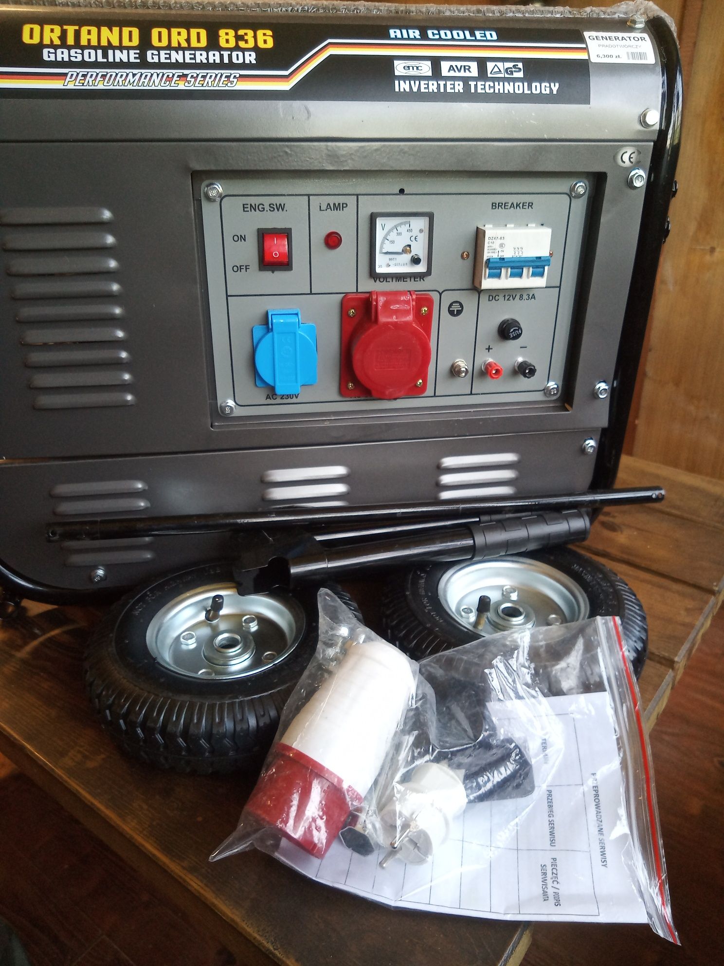 Agregat inwerterowy  , generator prądotwórczy 3-fazowy
