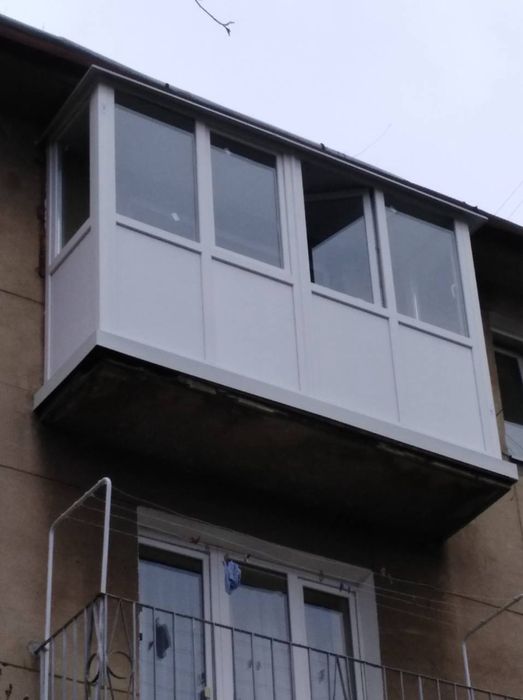 Балкон Киев под ключ в хрущовке цена, балкон с выносом цена Киев