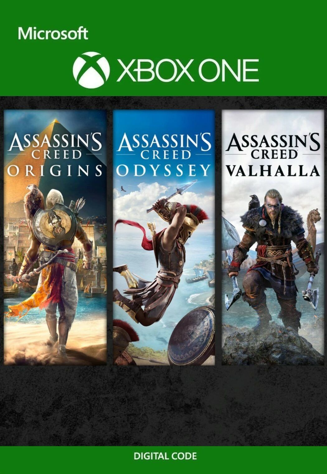 Assassin's Creed Bundle: Valhalla, Odyssey, Origins.  Xbox Live key