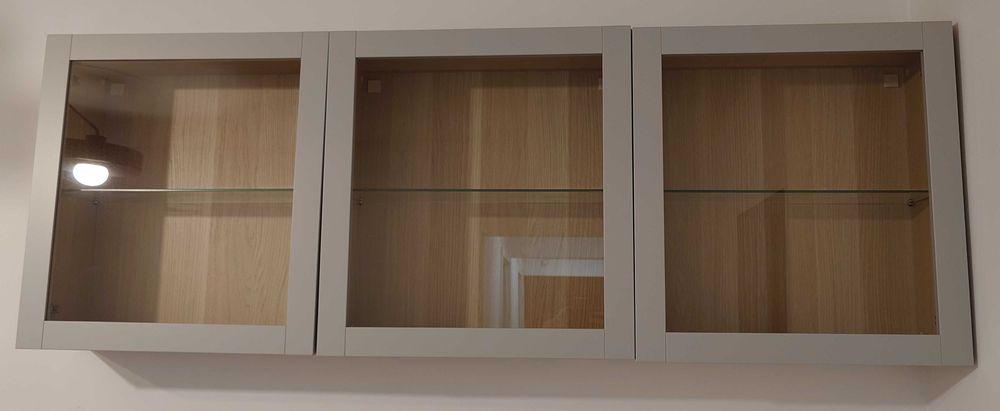 Szafka ścienna - 3 elementy, IKEA BESTA. 60x64x22