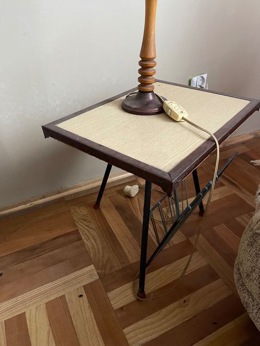 Lampka nocną ze stolikiem PRL