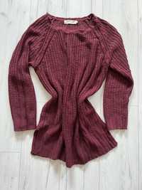 Sweter bordowy burgundowy M Reserved 100% akryl