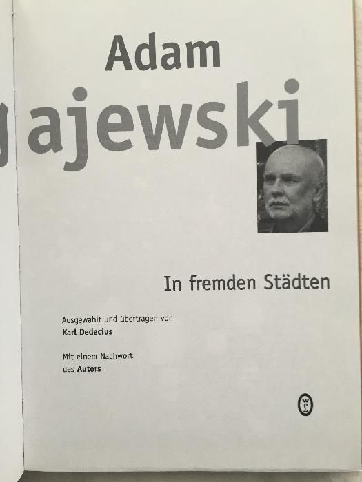 Adam Zagajewski - W wolnych miastach - In freien Staedten