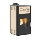 Breta pellet 12 kW kominek, piec, piecyk z płaszczem wodnym