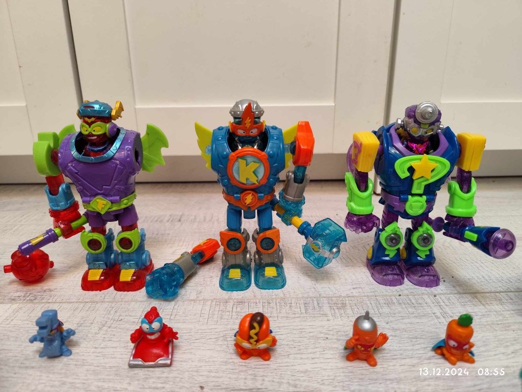 Zestaw super zings things 3 x bot superbot robot enigma kazoom power f