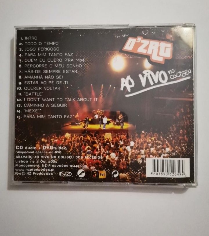 CD+ DVD- D' ZRT ao vivo no Coliseu dos Recreios