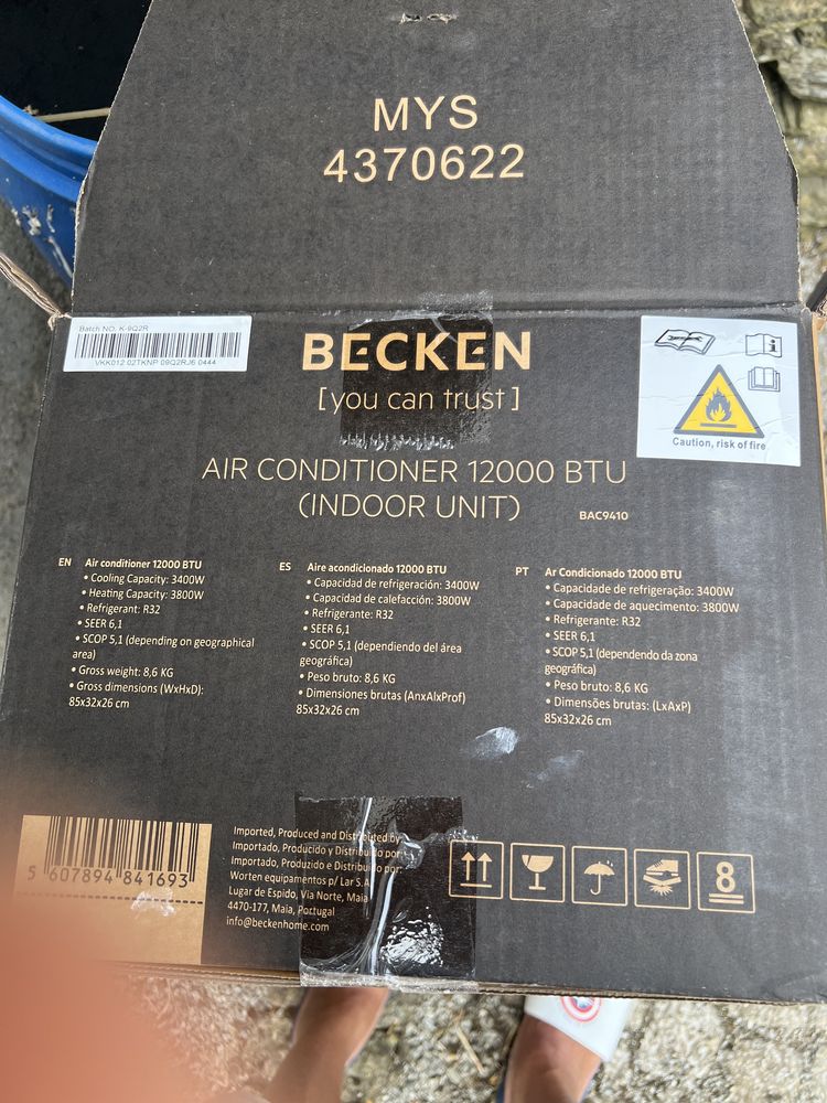 Vendo Ar Condicionado Portátil BECKEN