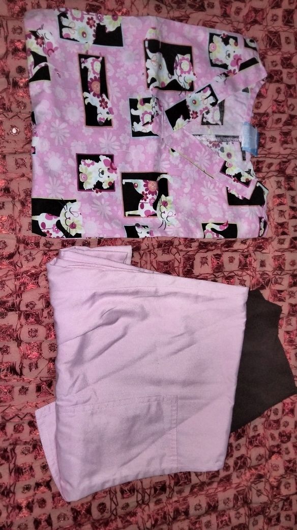 Pijama cirúrgico veterinário rosa
