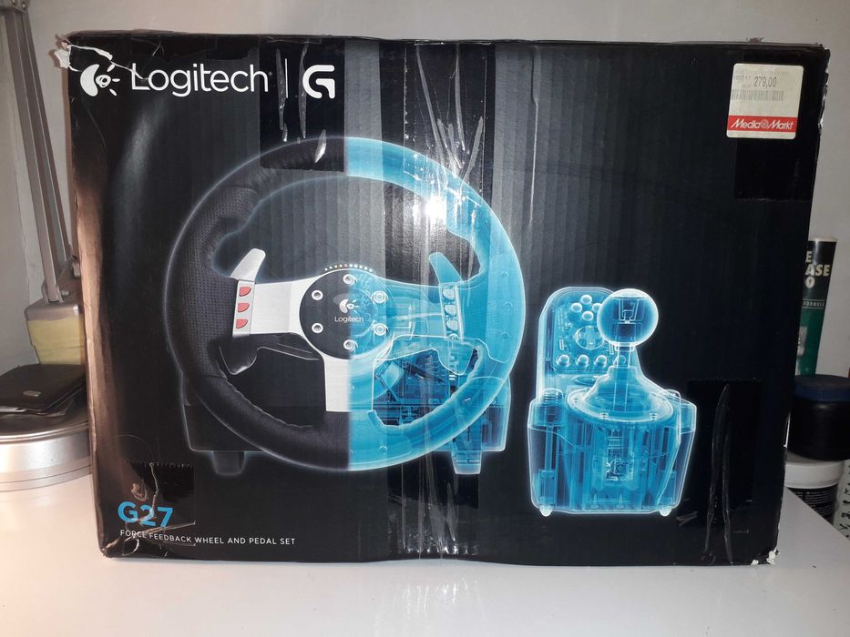 Кермо-руль+три педалі+КПП-Шифтер LogitechG27НОВИЙ остання ревізія ориг