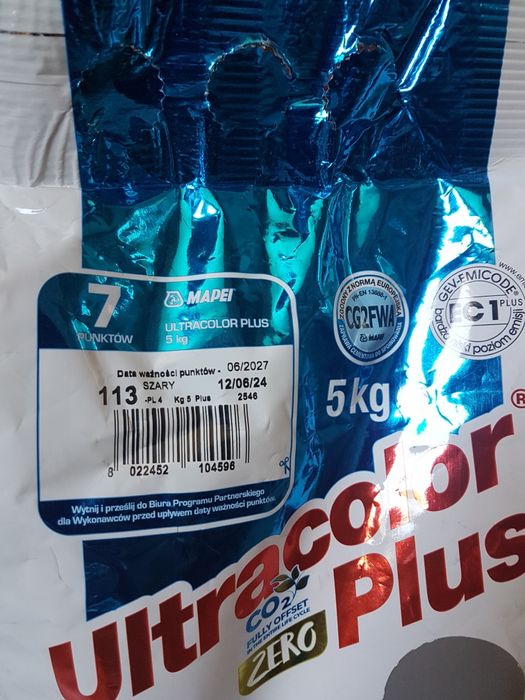 Fuga Mapei szara numer 113 5kg