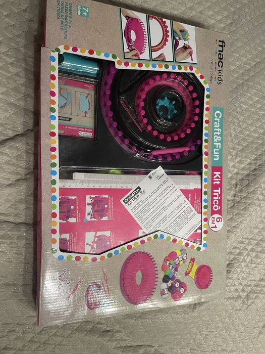 Kit Tricô 6 em 1 - Craft & Fun - nunca usado
