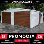 Garaż 6,5x5m blaszany dwustanowiskowy garaz schowek magazyn na wymiar