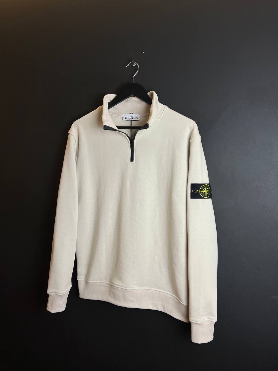 Зіп Світшот Stone Island - Біла Кофта Стон Айленд - Зип Худі Стонік