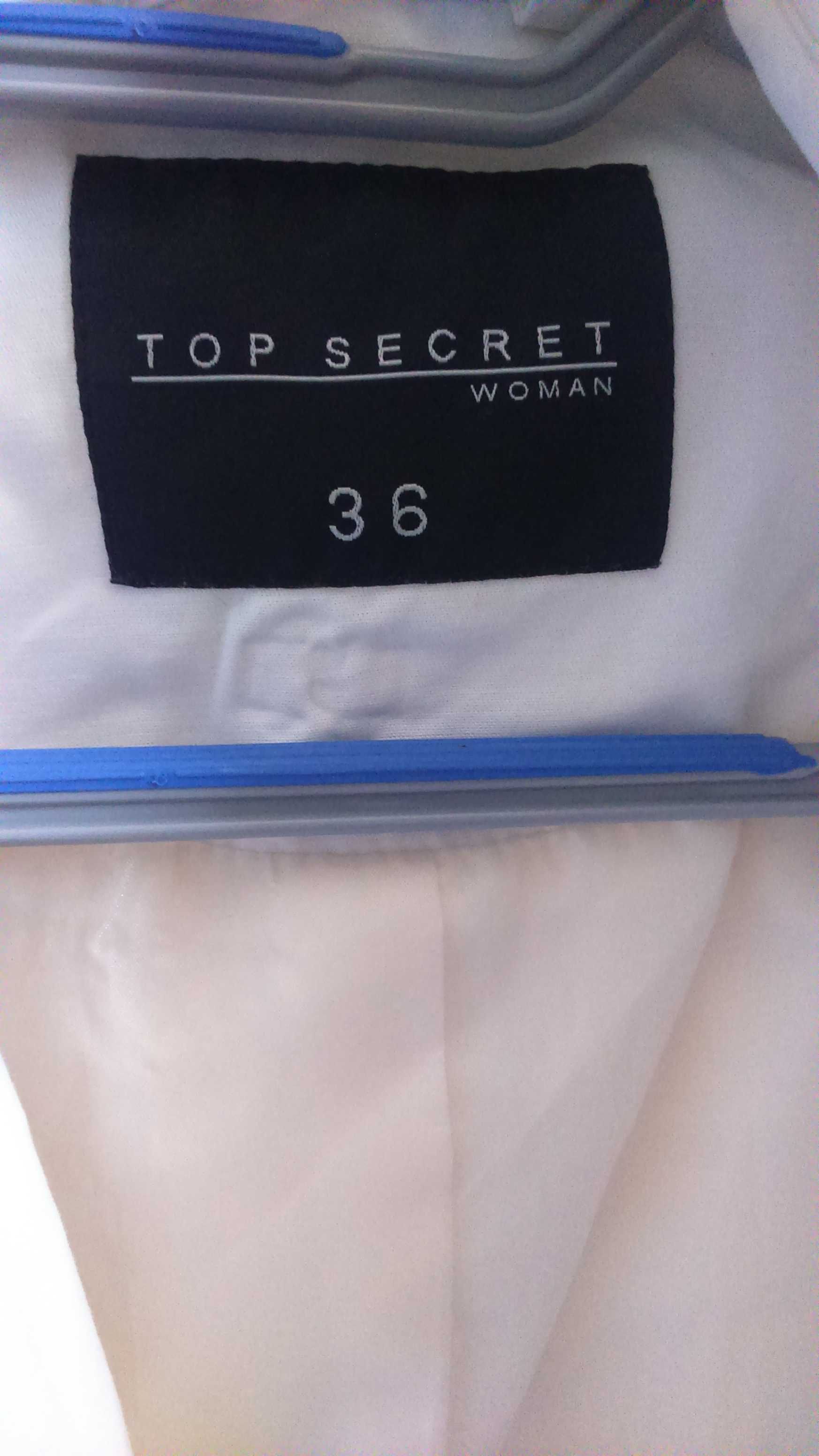 płaszcz damski biały 36 Top Secret