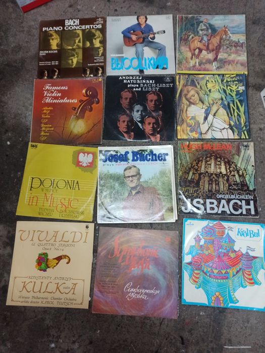 Płyty winylowe, dużo