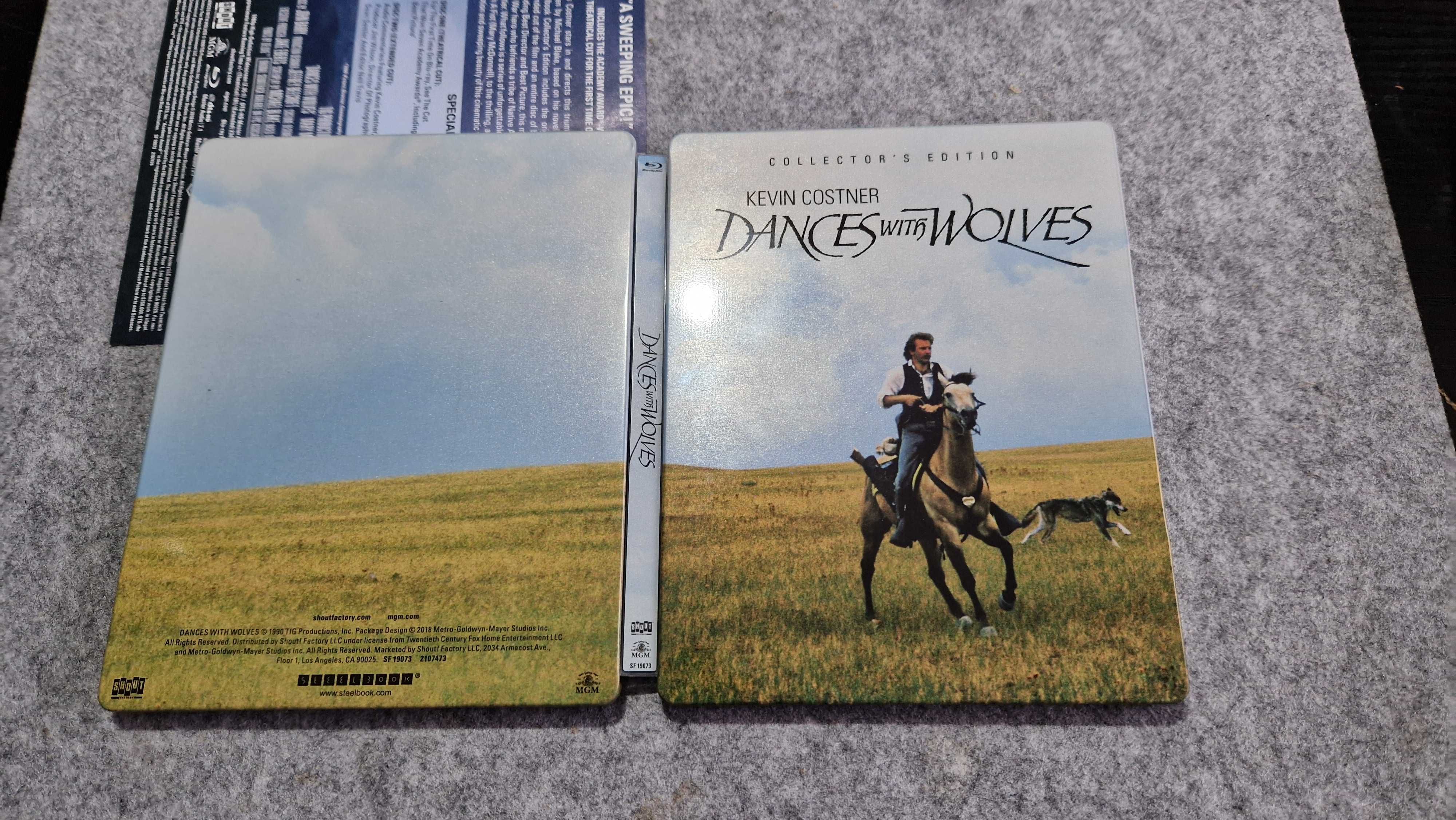 blu ray Dances with wolves steelbook USA Tańczący z wilkami