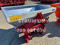 rozsiewacz do nawozów DWUTALERZOWY Strumyk plandeka/kratka 400l -1600l