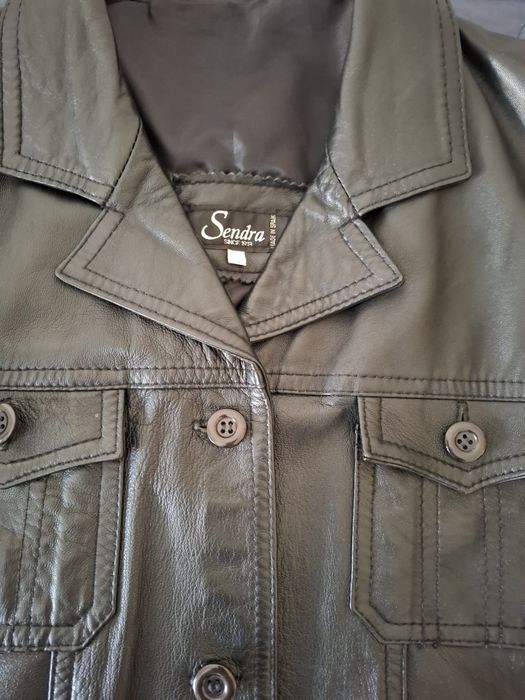 Casaco em pele, como novo