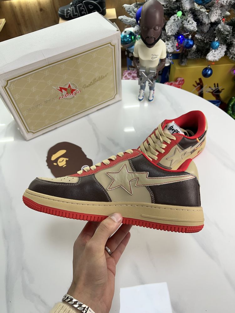 Кросівки BAPE STA A bathing Ape x Kanye West Brown / Red