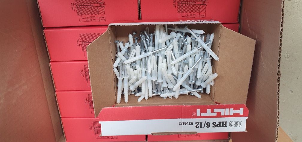 Kołki rozporowe 52mm x 6mm HILTI HPS 6/12  nie Fischer Klimas