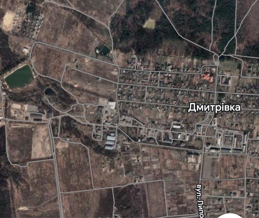Земельна ділянка під житлову забудову 8 соток Дмитрівка