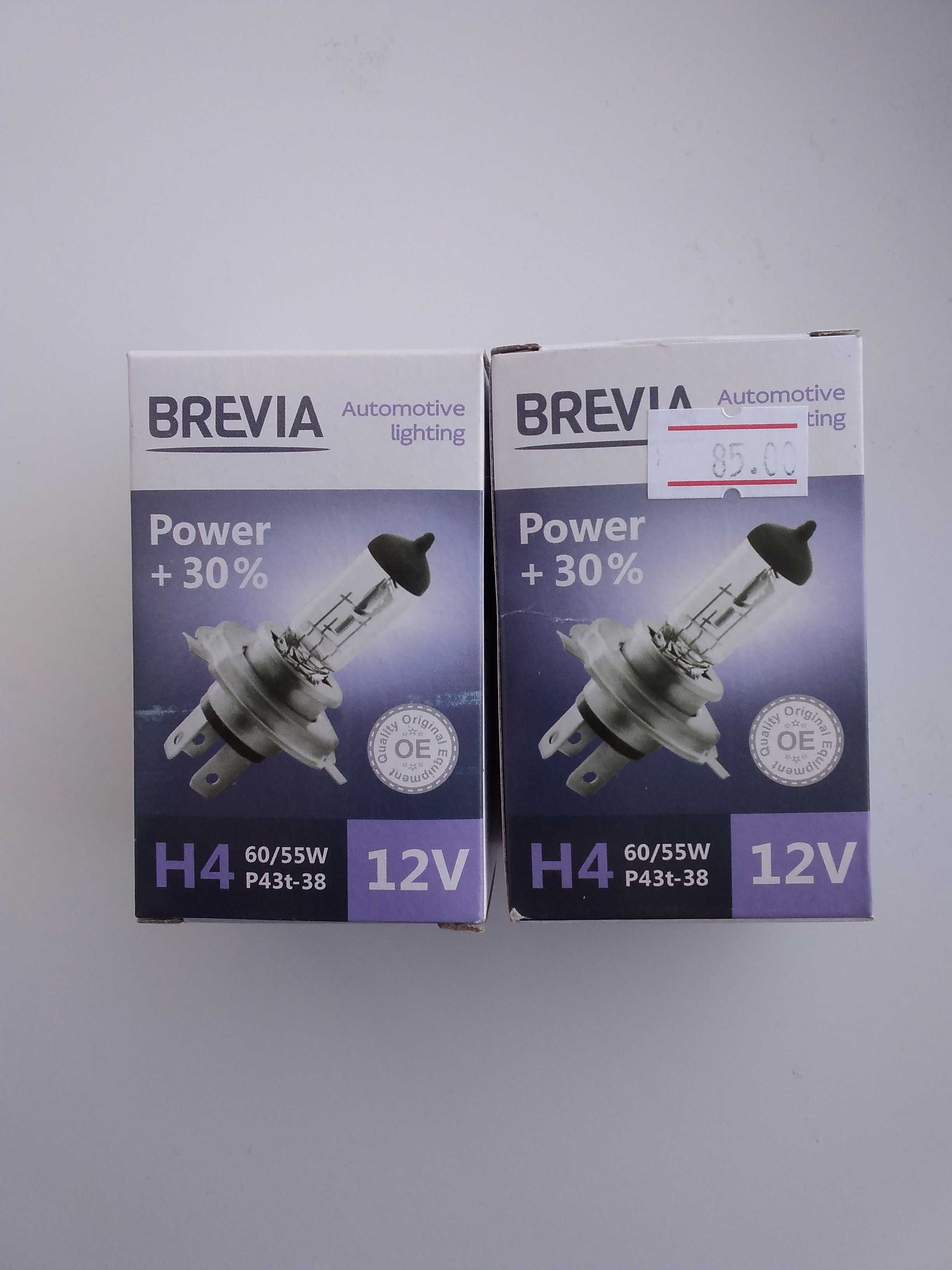 Галогенні лампи  BREVIA +30  H4 12V  60/55W