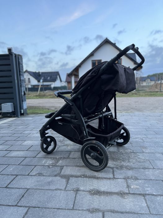 Wózek bliźniaczy peg perego + dodatki