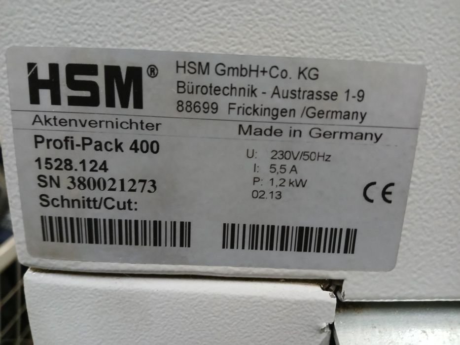 HSM ProfiPack 400 – Conversor de Cartão para material de proteção