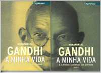 LivroA187 e A188 "Ghandi A Minha Vida" de Mohandas K Volume I e II