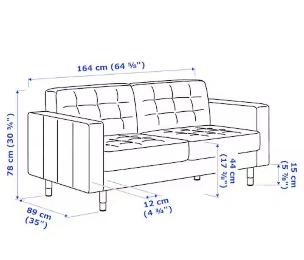 Sofá 2 Lugares Ikea