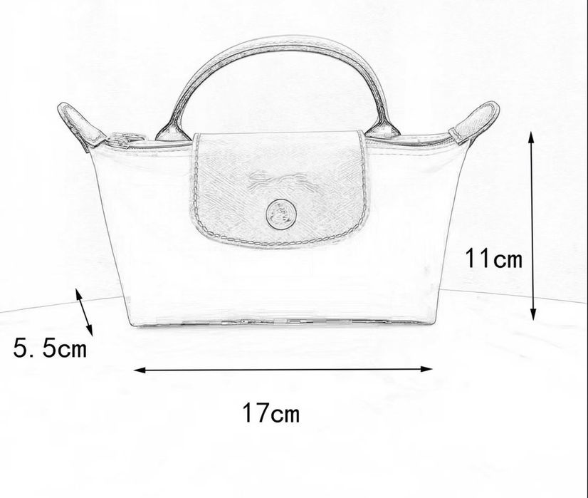 Torebka do makijażu Le Pliage Original Granatowy