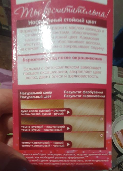 Отдам краску для волос