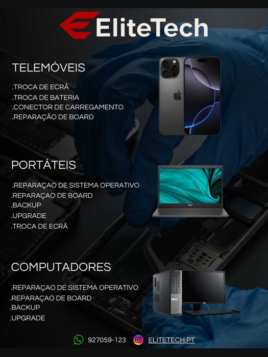 Reparação Telemóveis, Computadores,Trotinetes, Chaves Codificadas