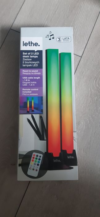 Zestaw 2 biurkowych lampek LED