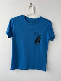 Reserved t-shirt dziecięcy niebieski r.134