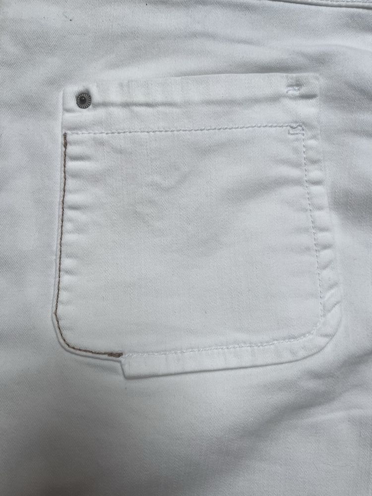 Białe ogrodniczki jeans  DKNY r. XS