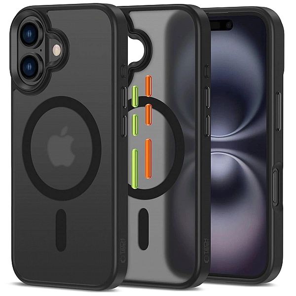 Etui Etui Tech-Protect MagMat Magsafe 3-set na iPhone 16 - czarny mat