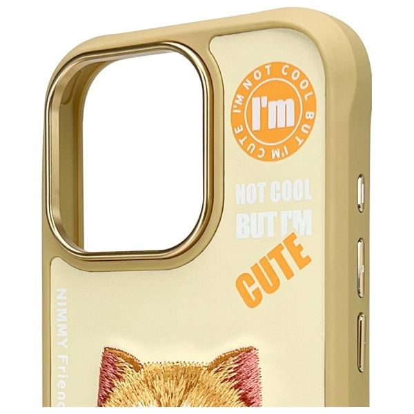 Nimmy etui iPhone 16 Pro 6.3" khaki      Cool&Cute 2.0 Cat