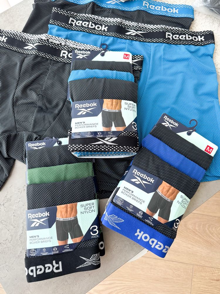 Чоловічі труси боксери Reebok,три шт упаковка.Оригінал.Мужские трусы